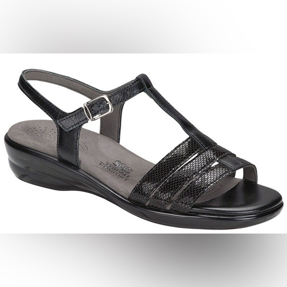 Sandales Noires Femme Taille 8 1/2 - Marque Karen Scott, Cuir, Style Slides - Neuf Avec étiquettes